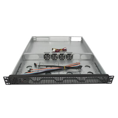 1U 랙마운트 케이스 모델 ISC-SC1U550F-M 12x9.6 메인보드 3.5인치 HDD 4개(6개) 1U 랙마운트 케이스 모델 ISC-SC1U550F-M 12x9.6 메인보드 3.5인치 HDD 4개