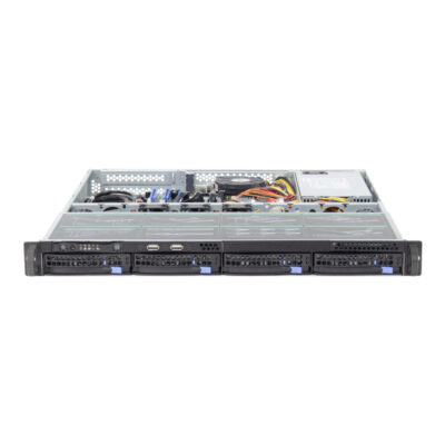 Caja para montaje en bastidor 1U Modelo ISC-SC1U560-H4-T 12x10,5 Placa base 4 discos duros de 3,5 pulgadas (6) Caja para montaje en bastidor 1U Modelo ISC-SC1U560-H4-T 12x10,5 Placa base 4 discos duros de 3,5 pulgadas (6)