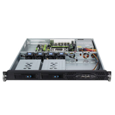 Caja para montaje en bastidor 1U Modelo ISC-SC1U580-H2-T 12x10,5 Placa base (8) Caja para montaje en bastidor 1U Modelo ISC-SC1U580-H2-T 12x10,5 Placa base (8)