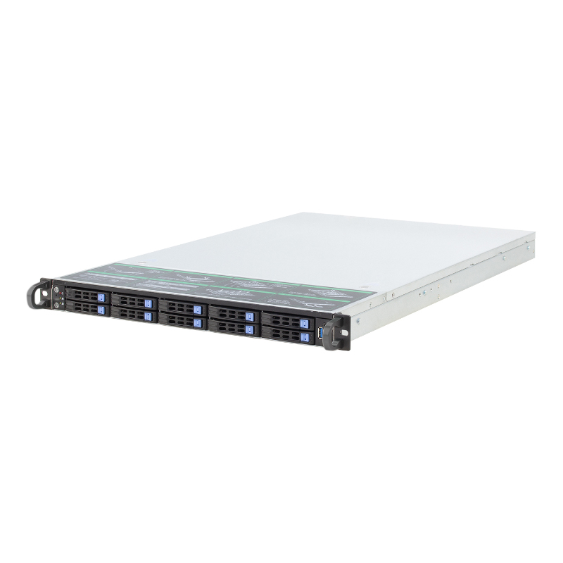 علبة 1U Rackmount Case 1U Rackmount الطراز ISC-SC-SC1U650-H10-T 10 أقراص صلبة مقاس 2.5 بوصة (1)