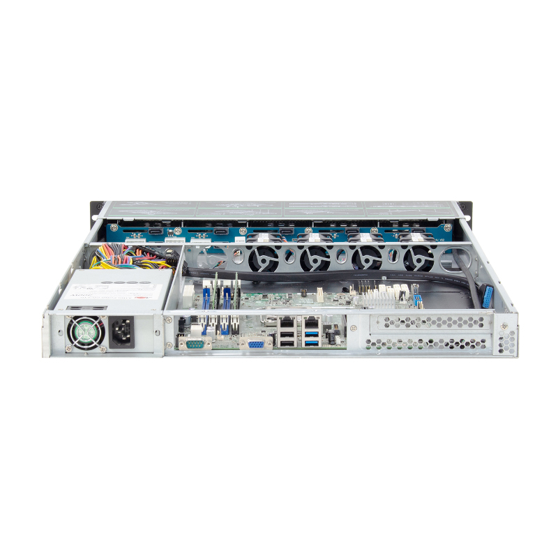 علبة 1U Rackmount Case 1U Rackmount الطراز ISC-SC-SC1U650-H10-T 10 أقراص صلبة مقاس 2.5 بوصة (4)