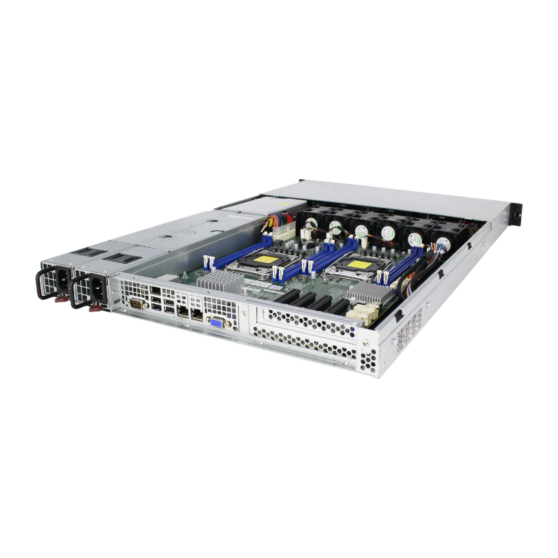 1U 랙마운트 케이스 모델 ISC-SC1U650A-H4-T 12x13 메인보드 HDD 4개(4개)