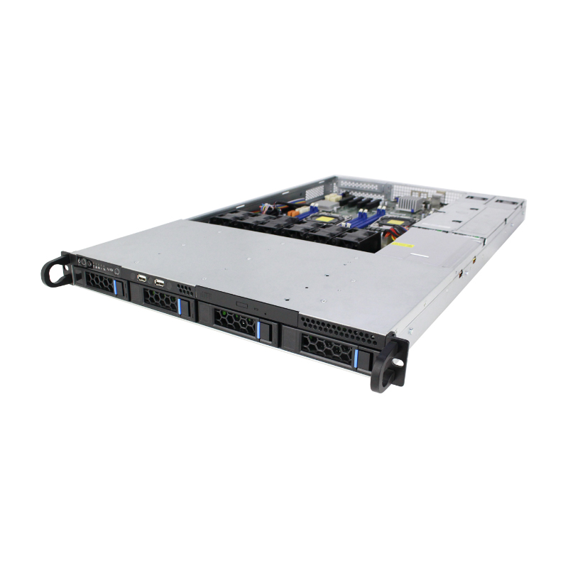 1U 랙마운트 케이스 모델 ISC-SC1U650A-H4-T 12x13 메인보드 HDD 4개(5개) 1U 랙마운트 케이스 모델 ISC-SC1U650A-H4-T 12x13 메인보드 4 HDD