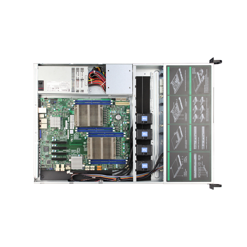 Carcasa para montaje en bastidor 1U Modelo ISC-SC1U650A-H4-T 13,68x13 EE-ATX (9)