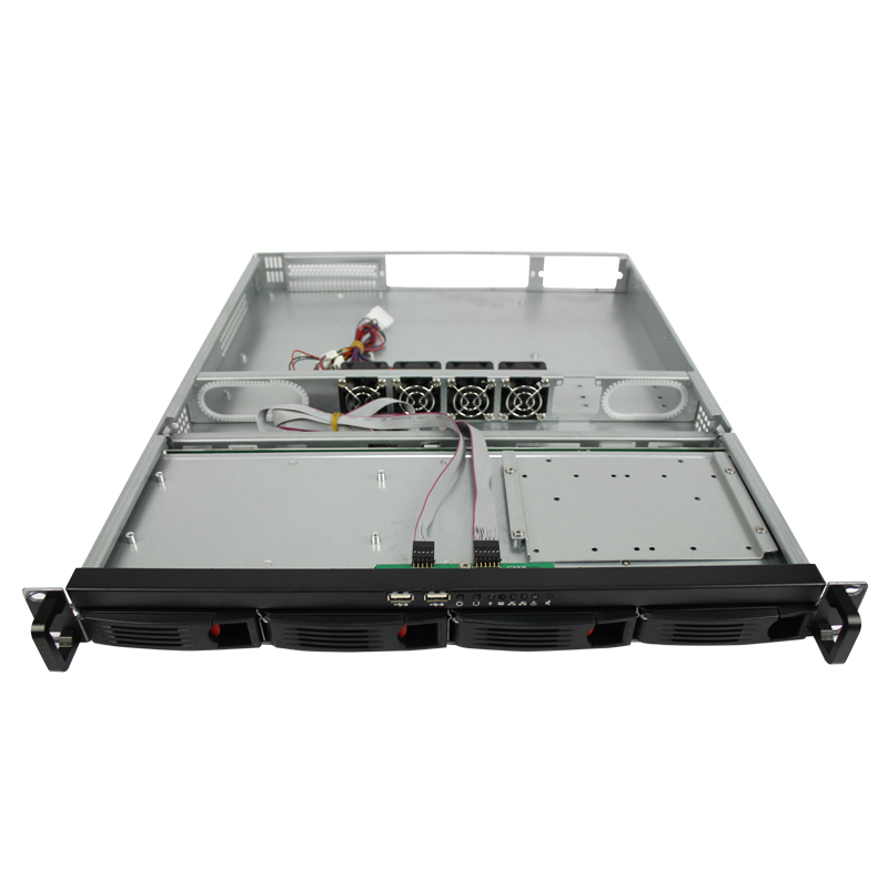 علبة الخادم 1U من طراز ISC-R155-4-M 4 مراوح تبريد بفتحة PCI-E (6) علبة الخادم 1U من طراز ISC-R155-4-M 4 مراوح تبريد بفتحة PCI-E (6)