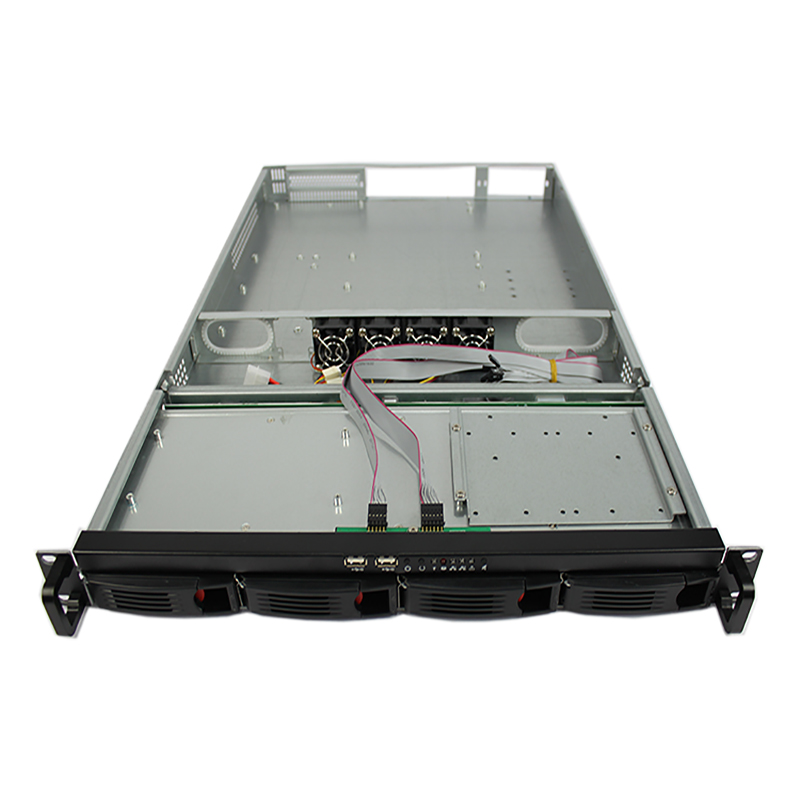 علبة خوادم 1U طراز ISC-R166-4-M 12 × 13 اللوحة الرئيسية أربعة أقراص صلبة مقاس 3.5 بوصة (6)