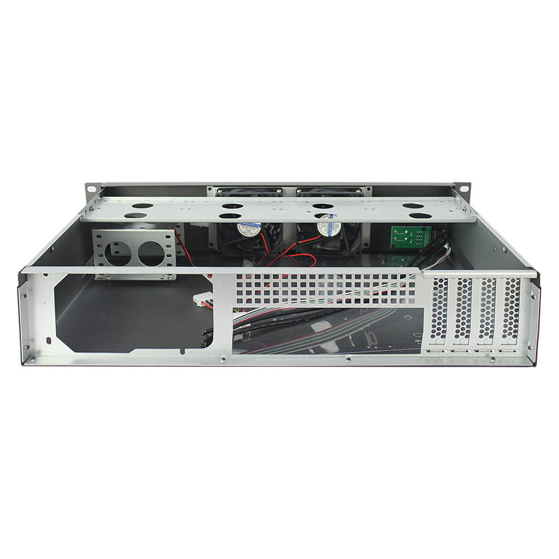 2U 랙마운트 케이스 모델 ISC-RC2U300F-M 9.6x9.6 메인보드 3.5인치 HDD 4개(5개)
