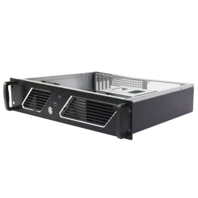 2U 랙마운트 케이스 모델 ISC-RC2U350E-M 9.6x9.6 메인보드 HDD 3개(1) 2U 랙마운트 케이스 모델 ISC-RC2U350E-M 9.6x9.6 메인보드 HDD 3개(1)