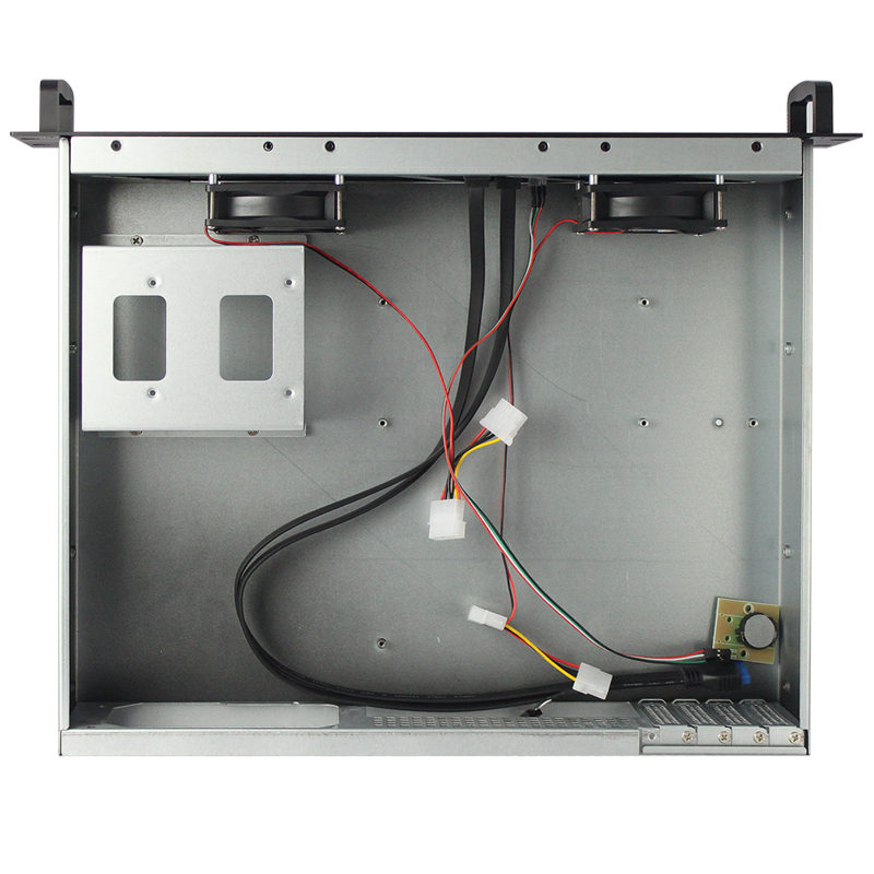 2U 랙마운트 케이스 모델 ISC-RC2U350E-M 9.6x9.6 메인보드 HDD 3개(5개) 2U 랙마운트 케이스 모델 ISC-RC2U350E-M 9.6x9.6 메인보드 3개 HDD