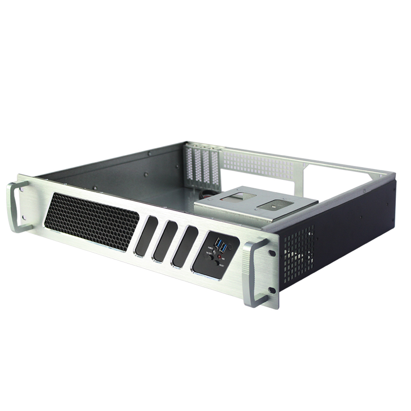 2U 랙마운트 케이스 모델 ISC-RC2U350L1-M 9.6x9.6 메인보드 HDD 3개(6개) 2U 랙마운트 케이스 모델 ISC-RC2U350L1-M 9.6x9.6 메인보드 3개 HDD