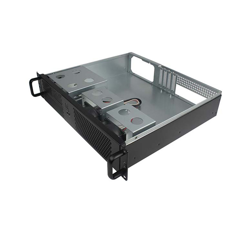 2U 랙마운트 케이스 모델 ISC-RC2U390F-M 12x9.6 메인보드 8 HDD(3개)