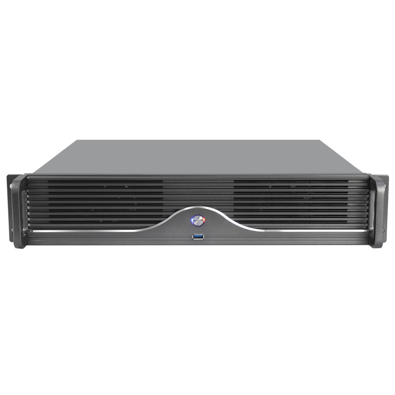 علبة 2U Rackmount Case طراز ISC-RC2U400E-M 9.6x9.6 اللوحة الرئيسية 4 أقراص صلبة (3)
