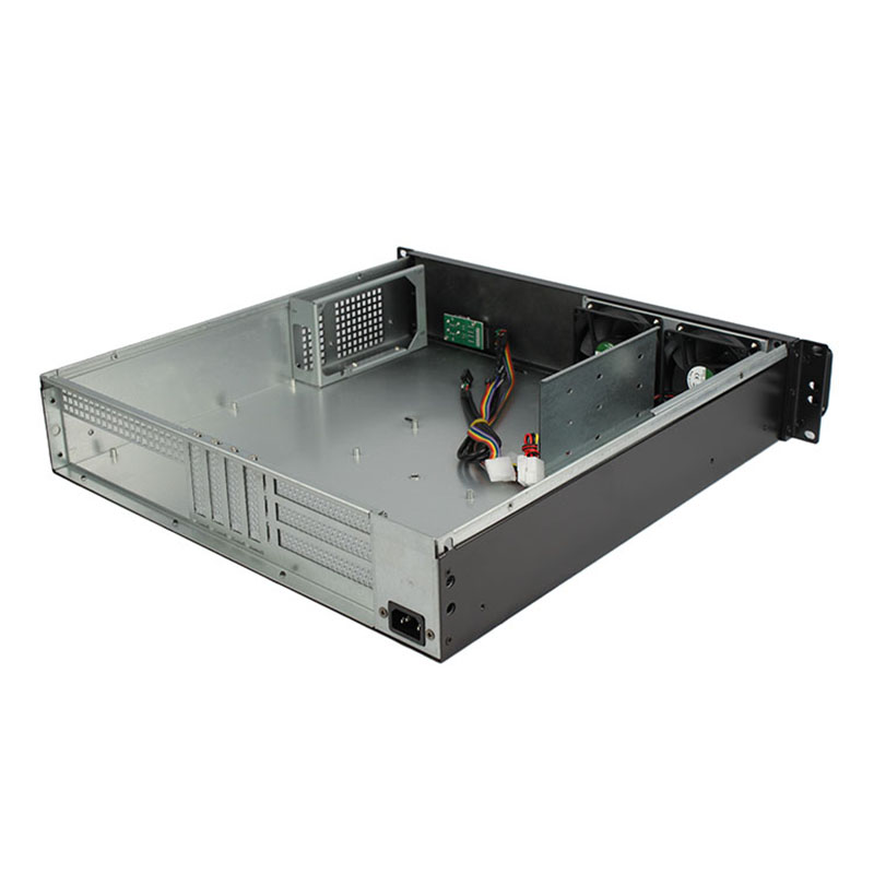 2U 랙마운트 케이스 모델 ISC-RC2U450F-M 12x9.6 메인보드 HDD 3개(4개)