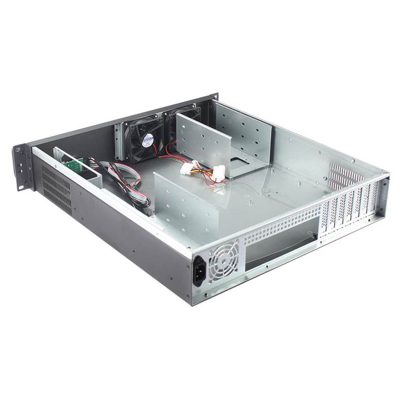 2U 랙마운트 케이스 모델 ISC-RC2U460F-M 12x9.6 메인보드 3.5인치 HDD 6개(5개)