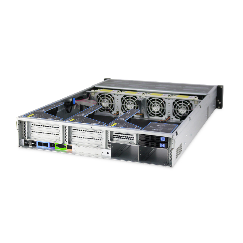 علبة الخادم 2U طراز ISC-SC-SC278S-H25-T 25 قرصًا أماميًا صلبًا 4 مراوح تبريد (6)