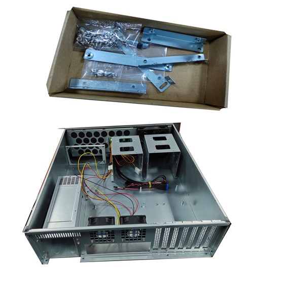 3U 랙마운트 케이스 모델 ISC-RC3U480L-M 8 또는 6 및 2개의 HDD 7 PCIe(1)