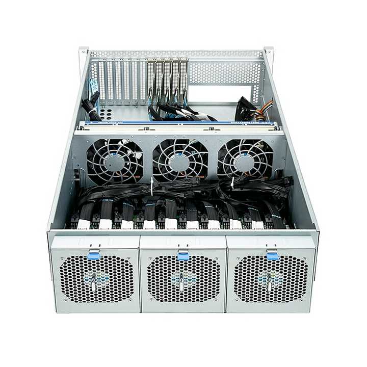 علبة خادم وحدة معالجة الرسومات 4U ISC-GS4U800-B2 ISC-GS4U800-B2 SAS Hot Swap HDD (2)