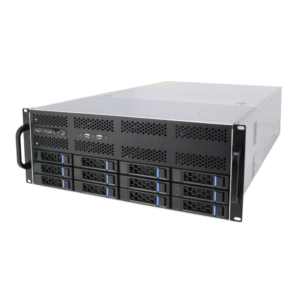 Carcasa de servidor 4U Modelo ISC-SC465-H12-T 12 discos duros frontales 7 ranuras de expansión (6) Carcasa de servidor 4U Modelo ISC-SC465-H12-T 12 discos duros frontales 7 ranuras de expansión (6)