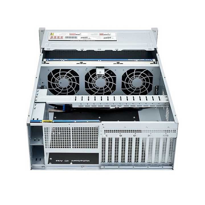 علبة الخادم 4U طراز ISC-SC465B08-L ذات 8 فتحات للتبديل السريع 11 فتحة توسعة (1)