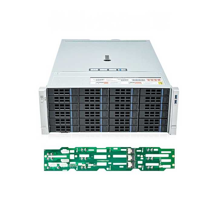 Caixa de servidor 4U Modelo ISC-SC465B24-L 24 compartimentos de troca em tensão 7 ranhuras de expansão (2)