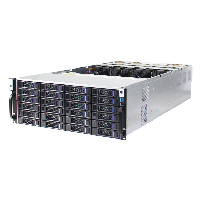Boîtier serveur 4U Modèle ISC-SC485-H24-T 24 disques durs frontaux de 2,5 pouces 16 emplacements d'extension (4)