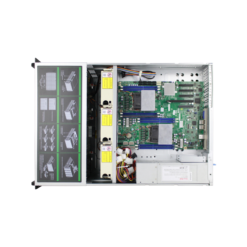 Carcasa de servidor 6U Modelo ISC-SC665-H48-T 48 discos duros intercambiables en caliente 7 ranuras de expansión (5)