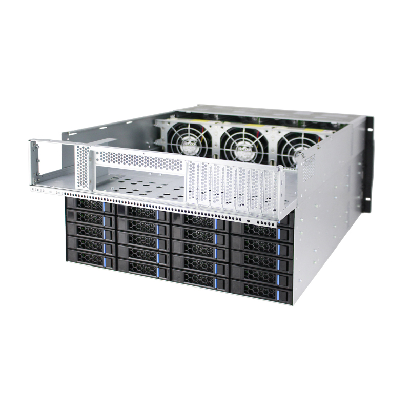Carcasa de servidor 6U Modelo ISC-SC665-H48-T 48 discos duros intercambiables en caliente 7 ranuras de expansión (6)