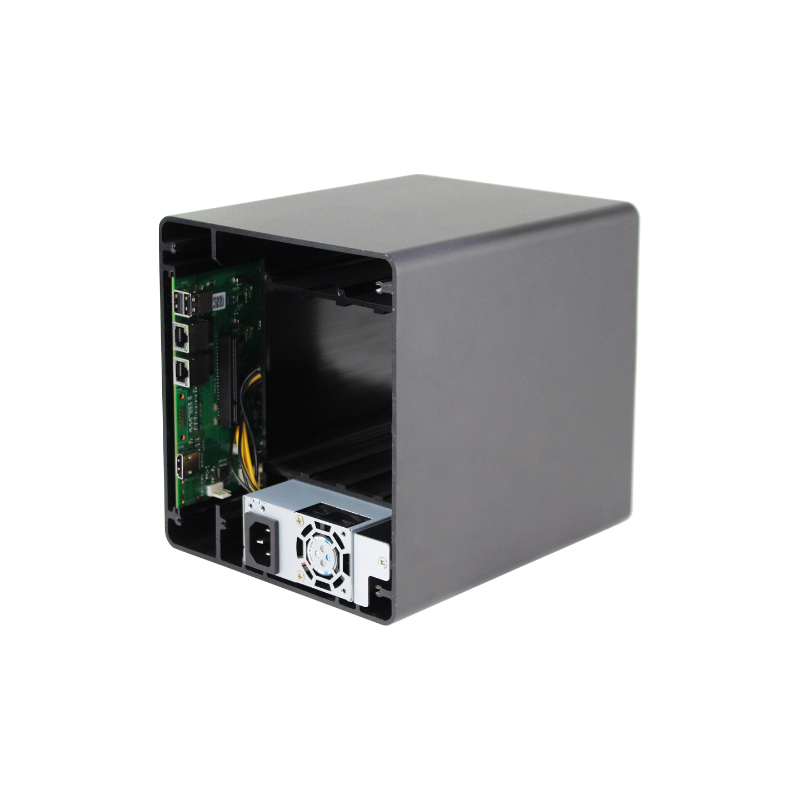 Caixa NAS de 4 compartimentos modelo ISC NS04AFB T 4HDD MiniITX USB Flex (2) Caixa NAS de 4 compartimentos modelo ISC NS04AFB T 4HDD MiniITX USB Flex (2)