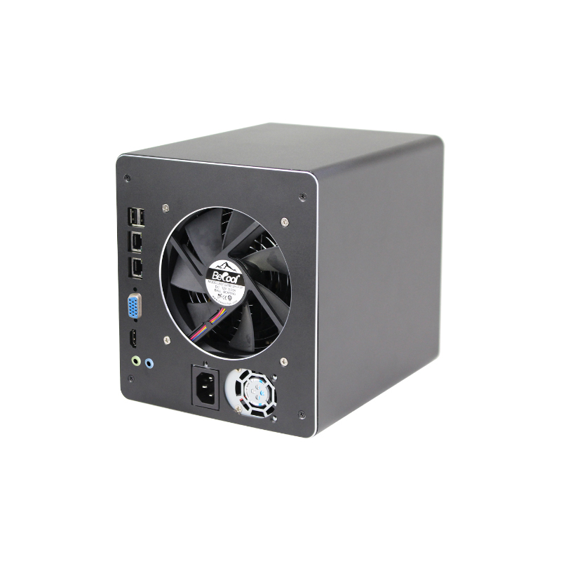 Caixa NAS de 4 compartimentos modelo ISC NS04AFB T 4HDD MiniITX USB Flex (5) Caixa NAS de 4 compartimentos modelo ISC NS04AFB T 4HDD MiniITX USB Flex (5)