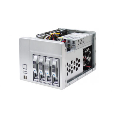 Caja NAS de 4 bahías modelo ISC NS4SP T 4HDD MiniITX USB Flex (2) Caja NAS de 4 bahías modelo ISC NS4SP T 4HDD MiniITX USB Flex (2)