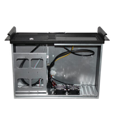 Carcasa para montaje en bastidor 4U ISC-RC4U300C-M Doble tamaño HDD 3 ranuras (6) Caja para montaje en bastidor 4U ISC-RC4U300C-M Doble tamaño HDD 3 ranuras