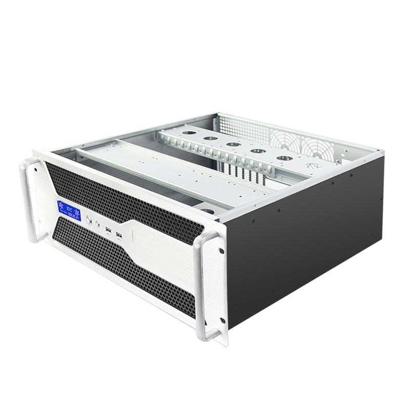 علبة 4U Rackmount Case ISC RC4U460C M متعددة الأقراص الصلبة متعددة الأقراص الصلبة المخزنة على حامل ISC RC4U460C M متعددة الأقراص الصلبة PSU USB 7 PCI (7)