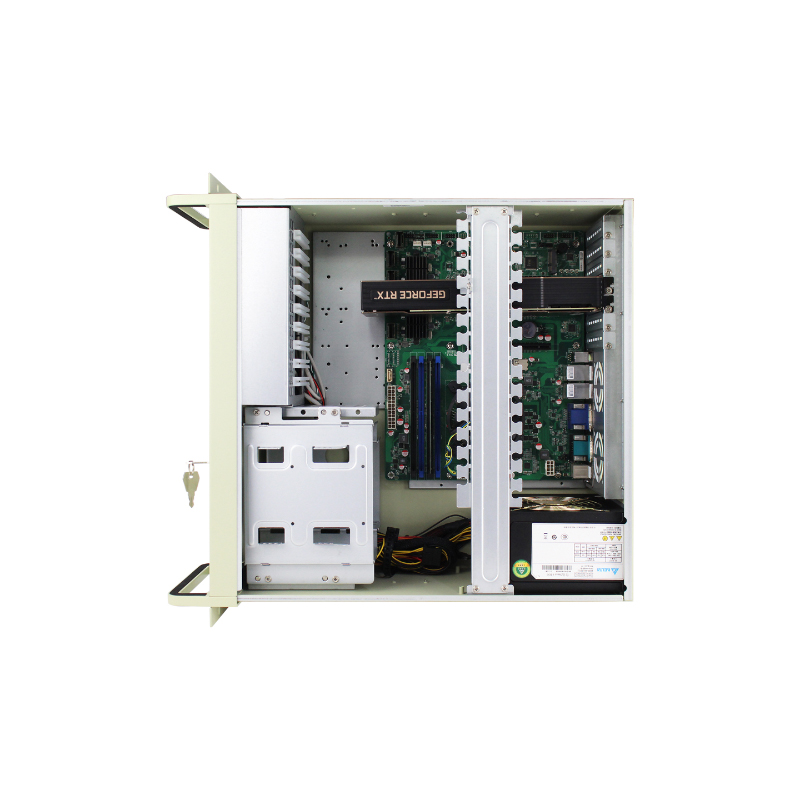 Boîtier de montage en rack 4U ISC RC4U610P T 2HDD 2Optical 7Slot USB (6)