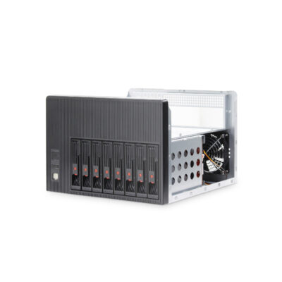 علب NAS ذات 8 فتحات من طراز ISC NS8S T 8HDD MicroATX PCI USB3 (6) علب NAS ذات 8 فتحات من طراز ISC NS8S T 8HDD MicroATX PCI USB3 (6)