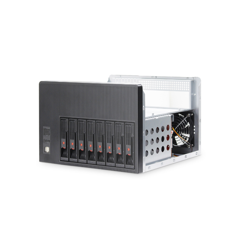 أجهزة 8 Bay NAS من طراز ISC NS8S T 8HDD MicroATX PCI USB3 (6)