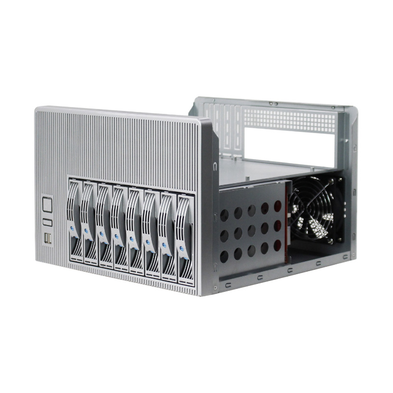 أجهزة 8 Bay NAS من طراز ISC NS8SP T 8HDD MicroATX PCI USB3 (3)