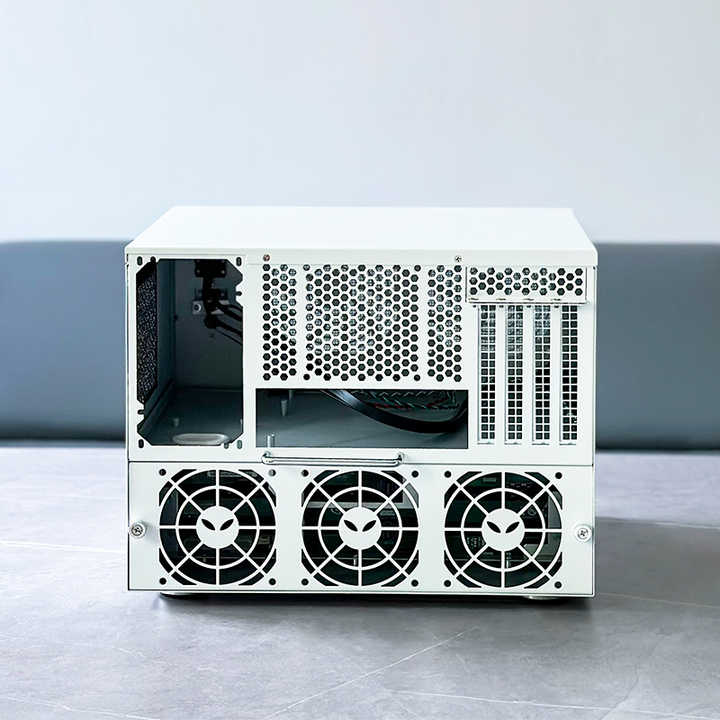 أجهزة 9 Bay NAS طراز ISC NS09S2 6 L 9HDD SAS SAS SATA SATA USB3 MicroATX أبيض (2)