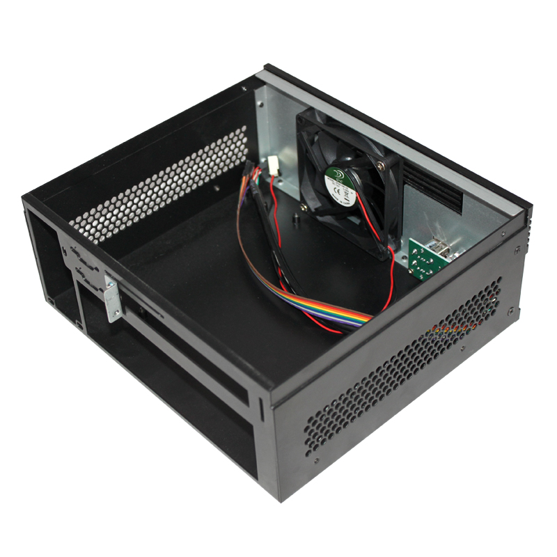 علبة ميني آي تي إكس موديل ISC ITX ITXS21 M 1HDD PCI USB2 ألومنيوم (8)