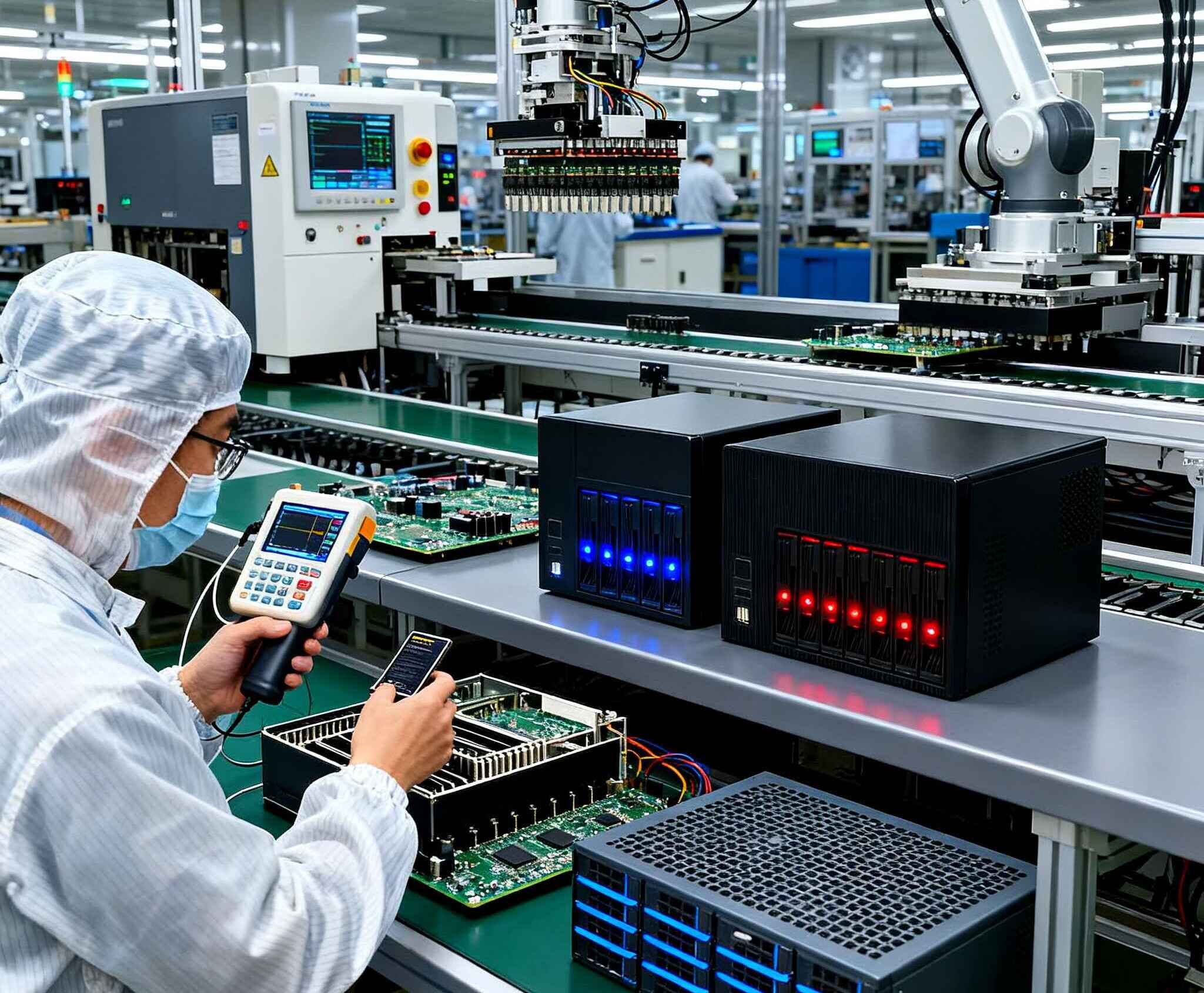 NAS device production factory — a practical take 4 2