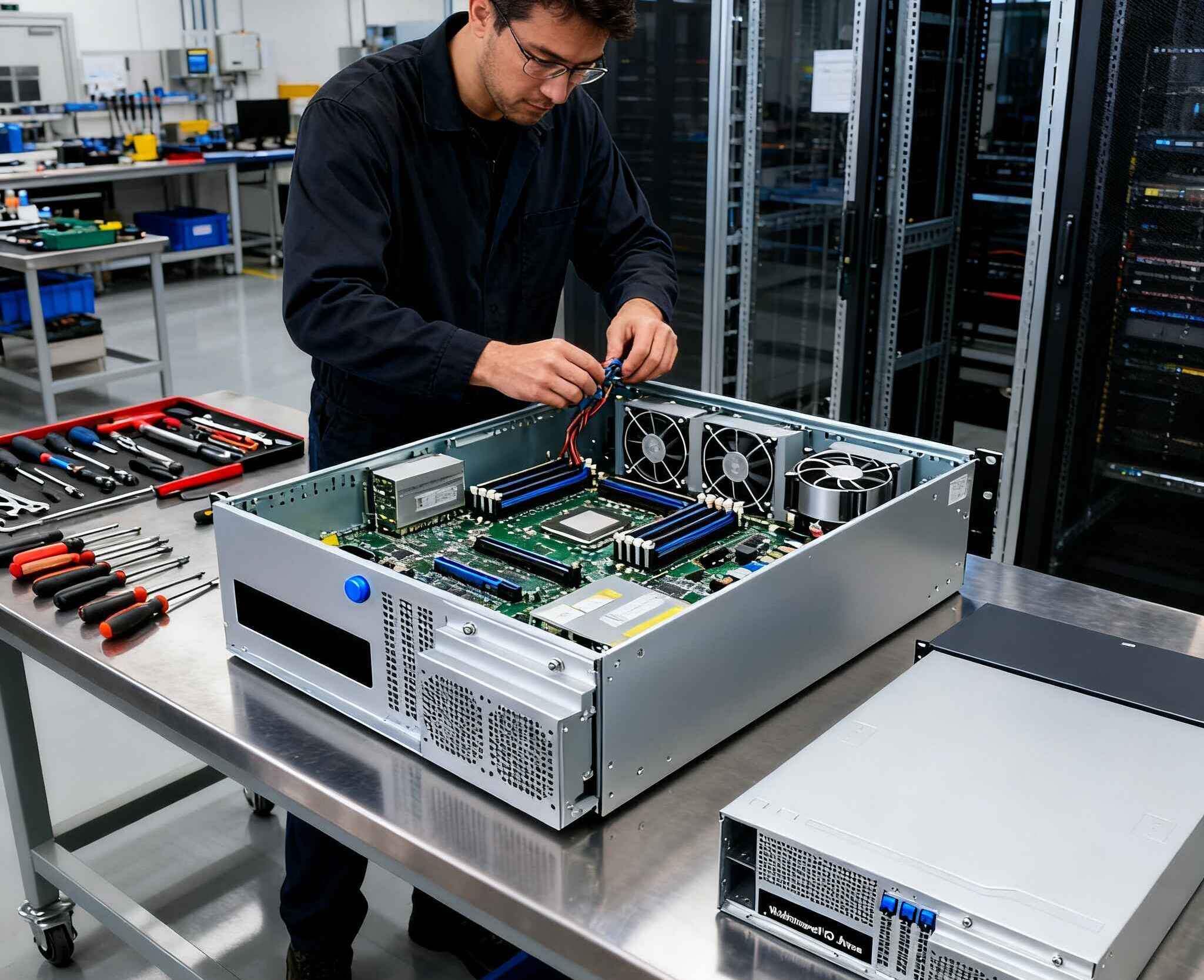 Rackmount server case assembly services 1 2