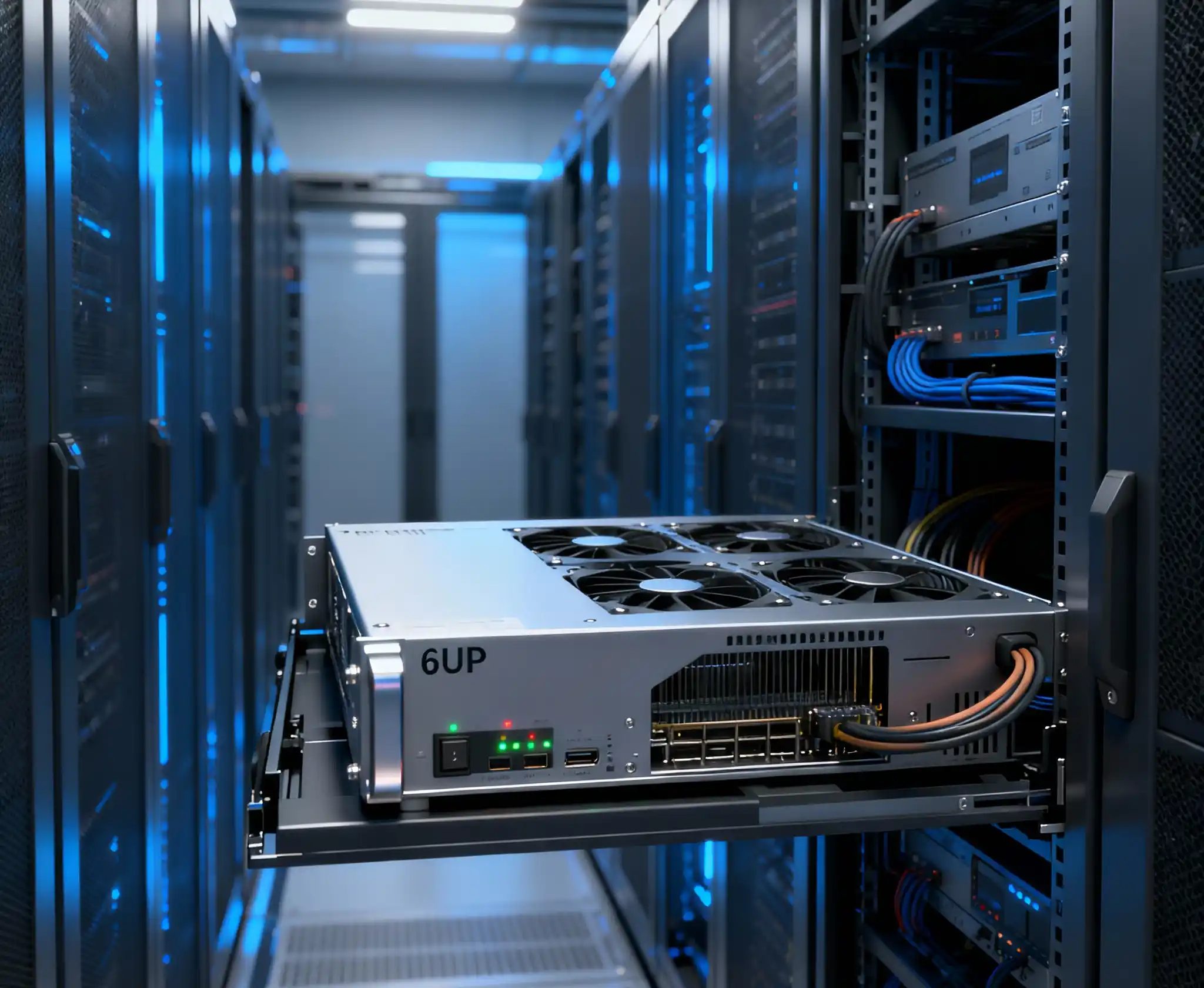 6U GPUシャーシのエアフロー 前後対逆 2