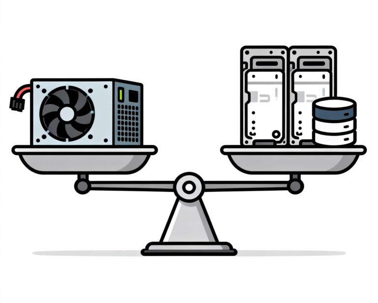 موازنة فتحات محركات الأقراص المزدوجة ووحدات PSU الصغيرة في علب ITX 4