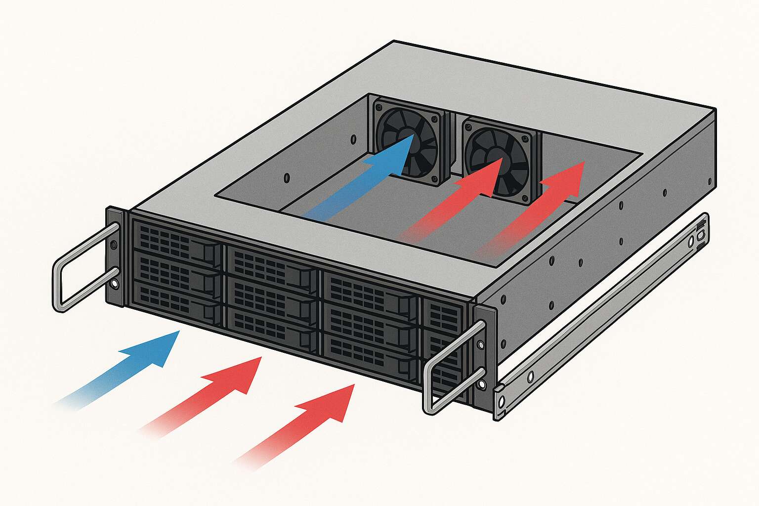 NAS chassis noise control quiet fans anti vibration 1
