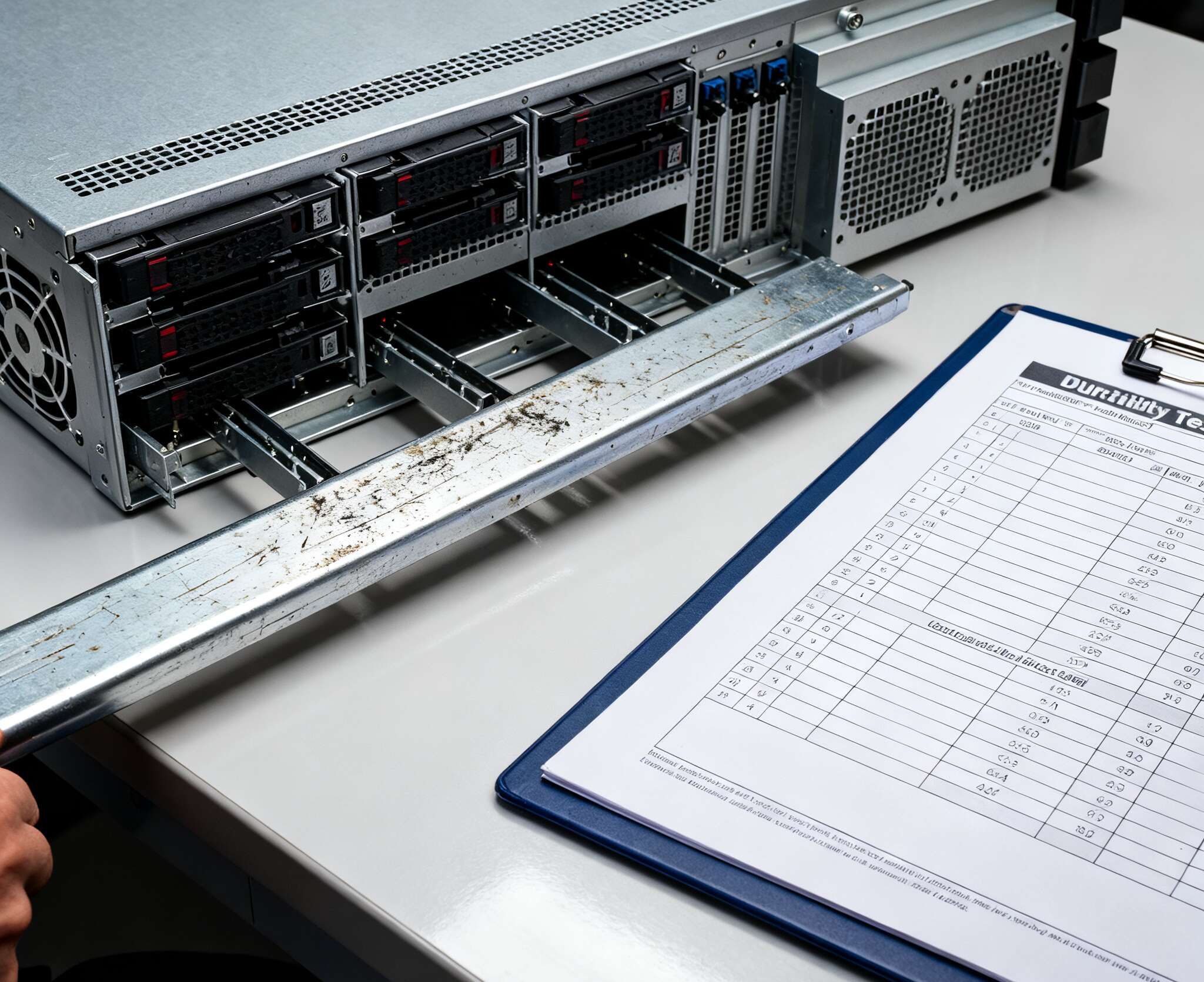Teste e validação de casos de servidores montados em rack 1