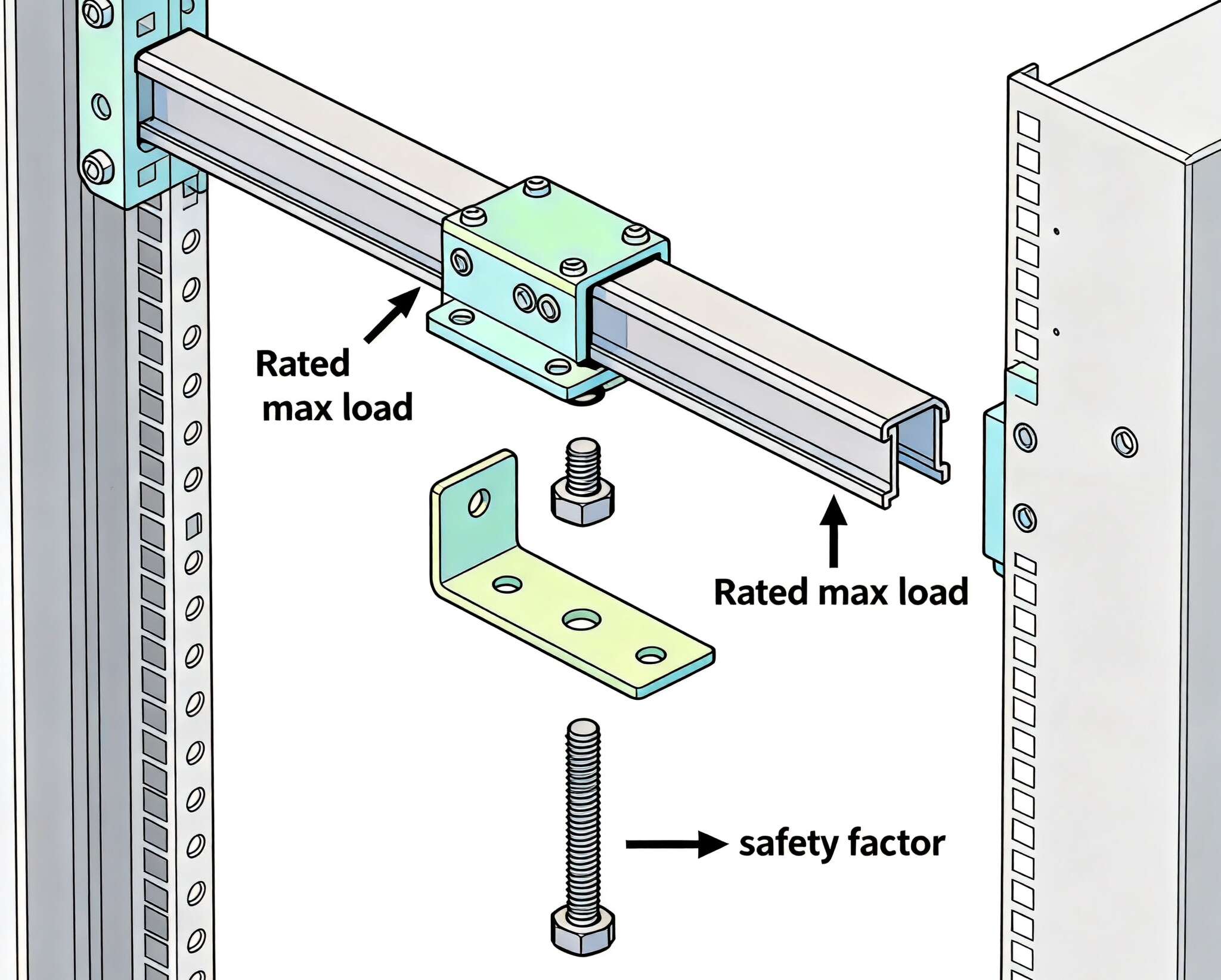 Rail load ratings and safety tips for heavy servers 1