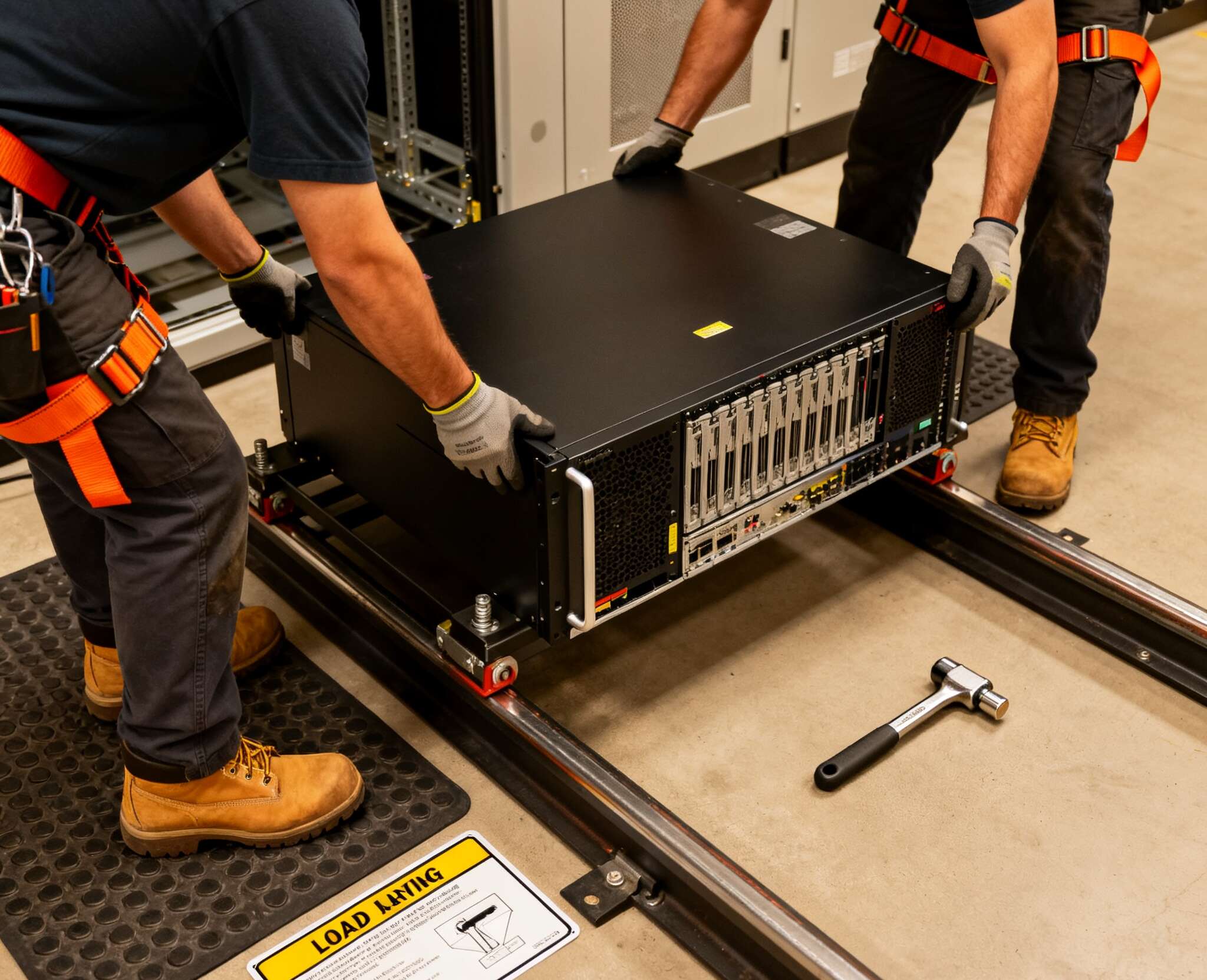 Rail load ratings and safety tips for heavy servers 3