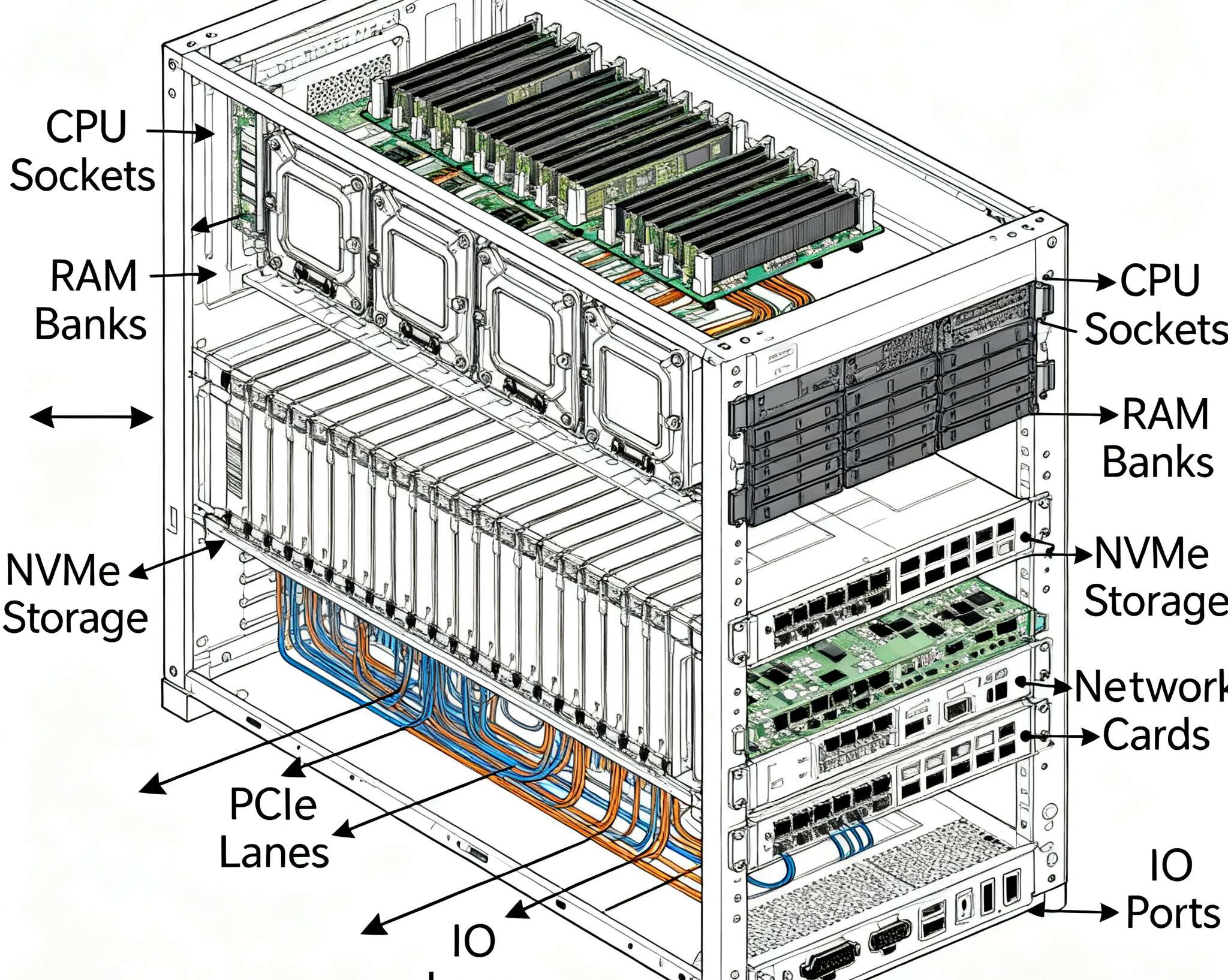 Cas de serveur pour les clusters de virtualisation Planification IO 1