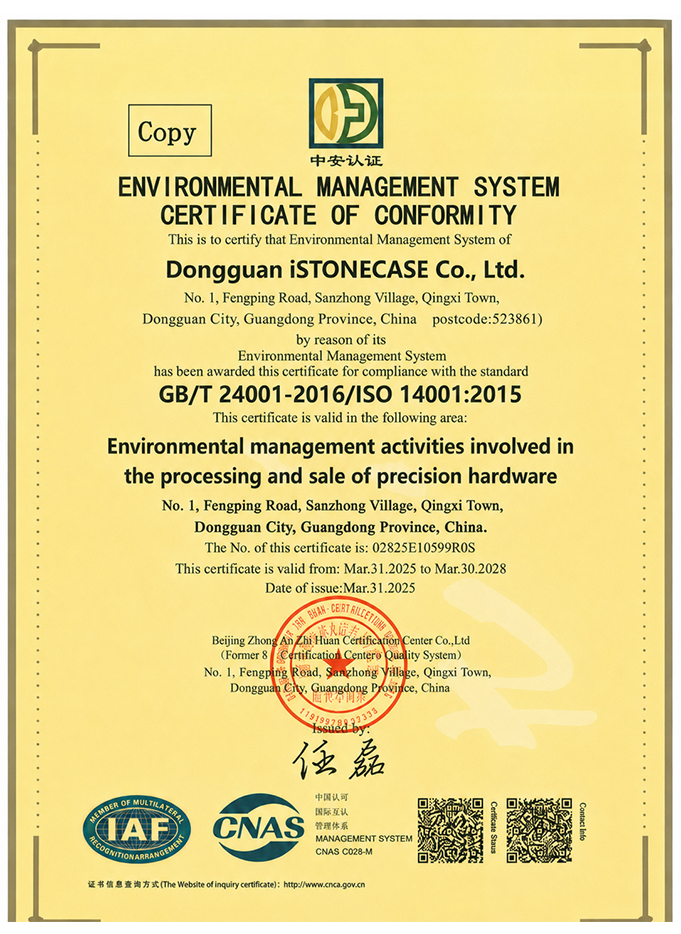 Certificates